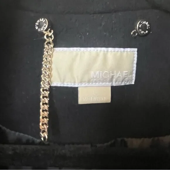 MICHAEL Michael Kors Asymmetrical Coat Sz L - Picture 8 of 12